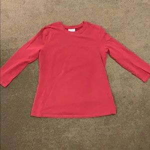 Red maternity shirt